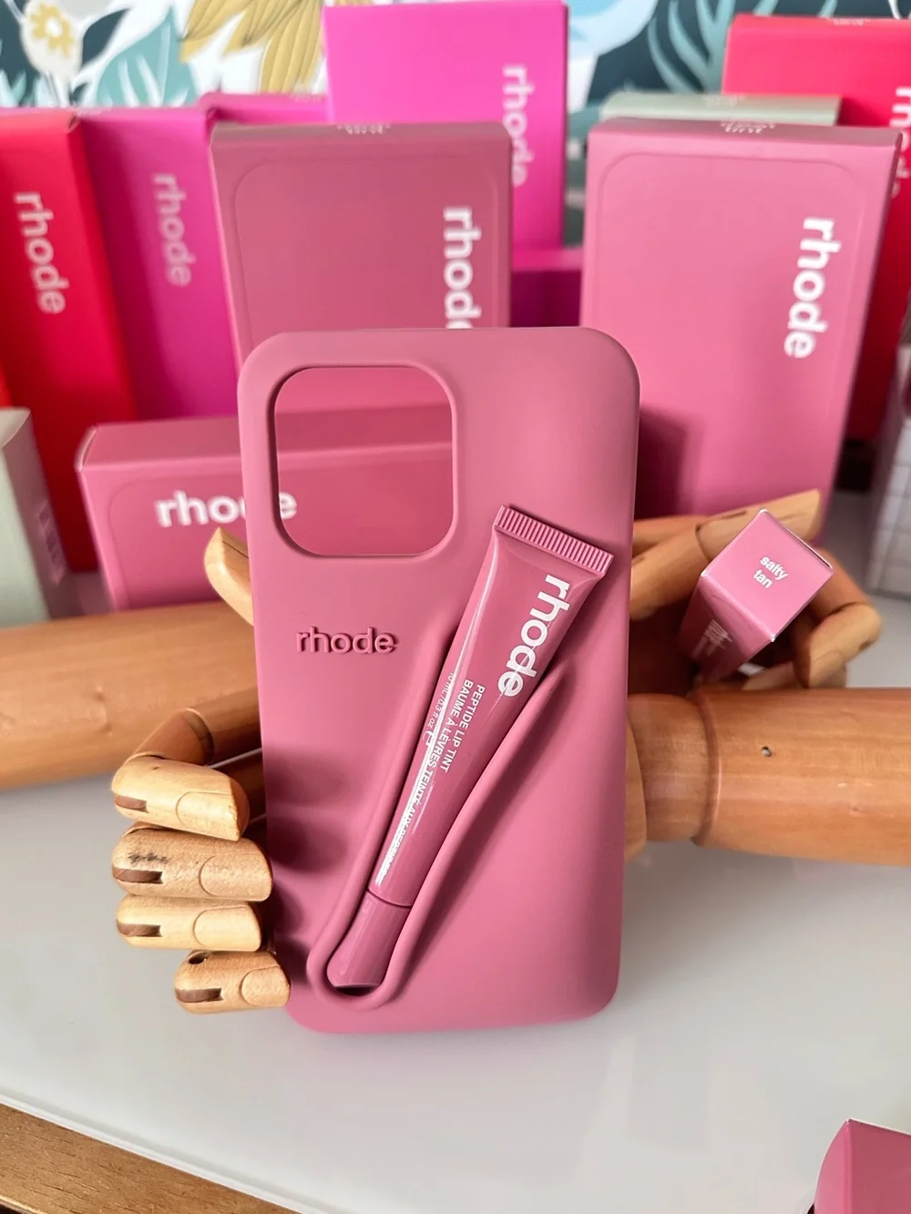 NEW Rhode Mauve Silicone Phone Case | Salty Tan NIB iPhone 15 Pro Max